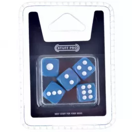 Набор кубиков Stuff-Pro (D6 12 мм 5 шт синие) картинка 372199 - МосИгра